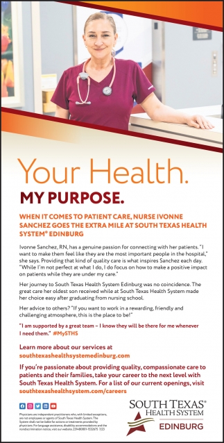 Your Health. My Purpose.