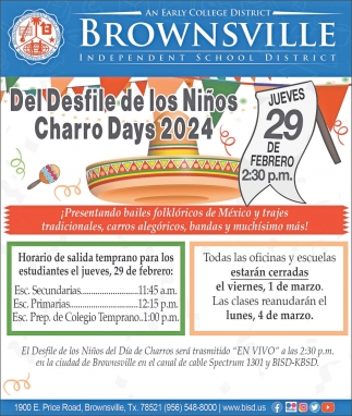 Del Desfile De Los Niños Charro Days 2024
