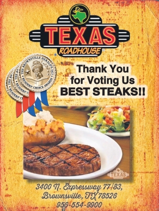 Thank You For Voting Us Best Steaks!