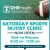 Saturday Sports Injury Clinics