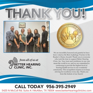 Better Hearing Clinic, Inc.