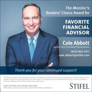 Stifel: Cole Abbott