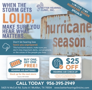 Better Hearing Clinic, Inc.