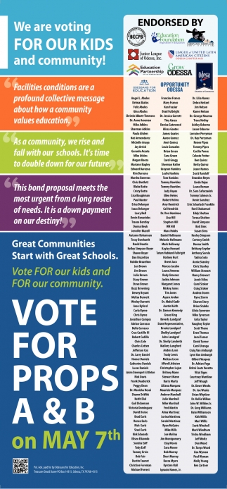We are Voting for Our Kids and Community!