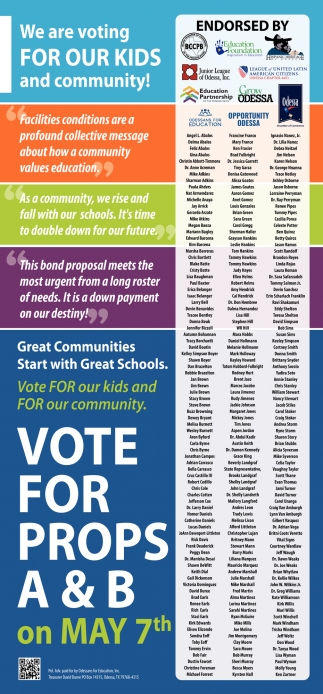 We are Voting for Our Kids and Community!