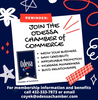 Join The Odessa Chamber Of Commerce