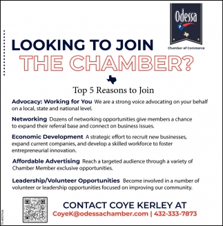 Looking To Join The Chamber?