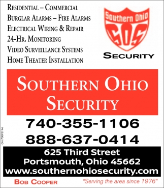 1 Security Company, Southern Ohio Security, Portsmouth, OH