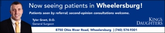 Now Seeing Patients In Wheelersburg!