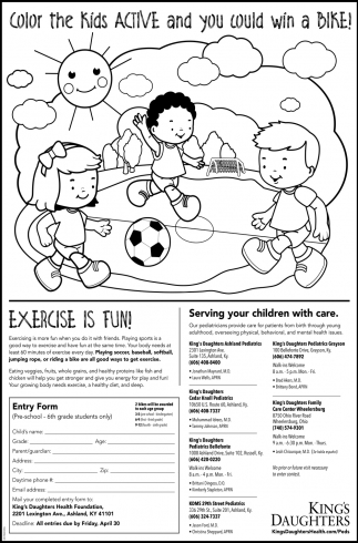 Color The Kids Active And You Could Win a Bike