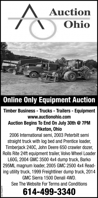 Online Only Equipment Auction