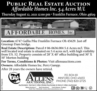 Public Real Estate Auction