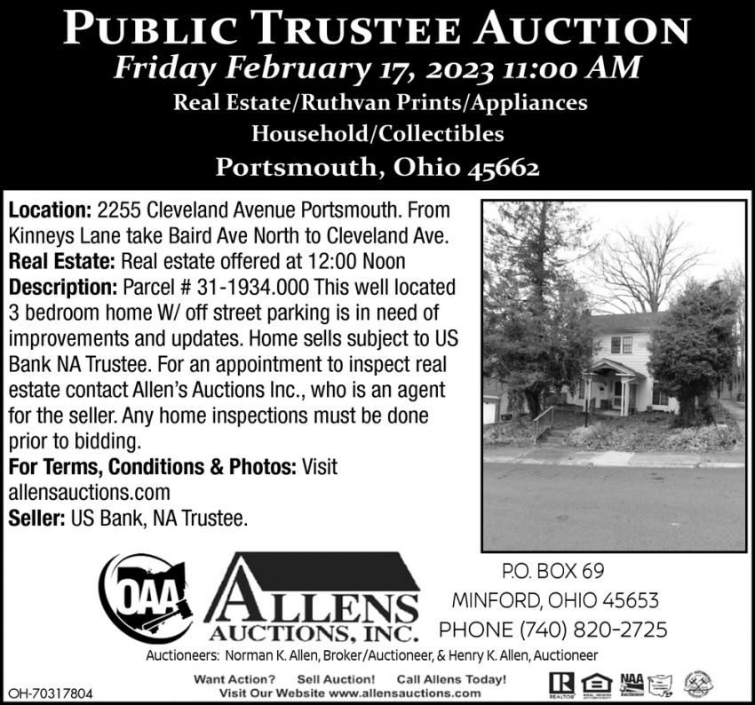 Public Trustee Auction