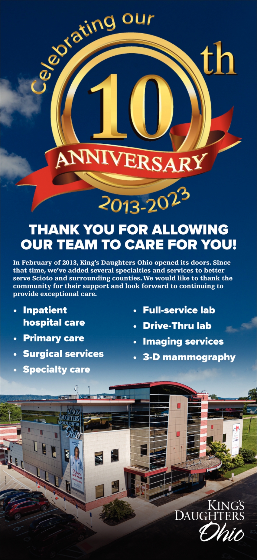 Thank You for Allowing Our Team to Care for You!