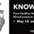 Know. Act. Get Screened. Live.