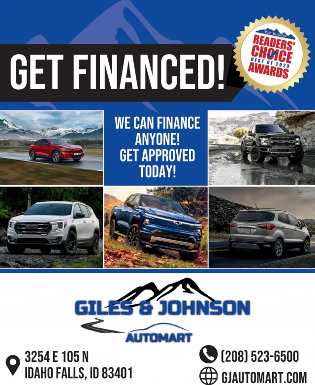 Get Financed!, Giles & Johnson Auto Mart, Idaho Falls, ID