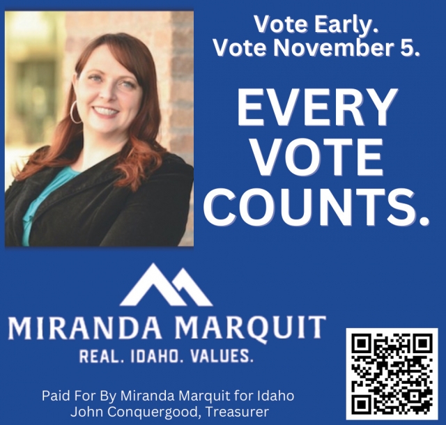 Every Vote Counts, Miranda Marquit, Idaho Falls, ID