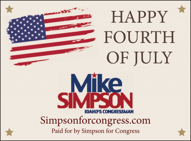 Happy Fourth of July, Mike Simpson, Boise, ID