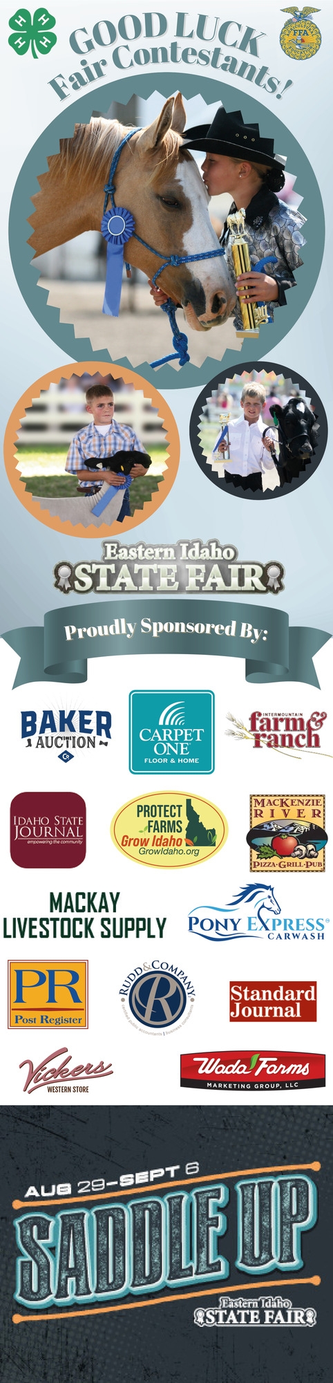 Good Luck Fair Contestants!, Eastern Idaho State Fair, Blackfoot, ID