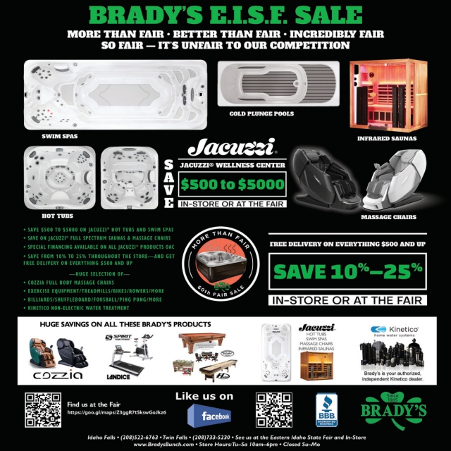 Huge Savings, Brady's, Idaho Falls, ID