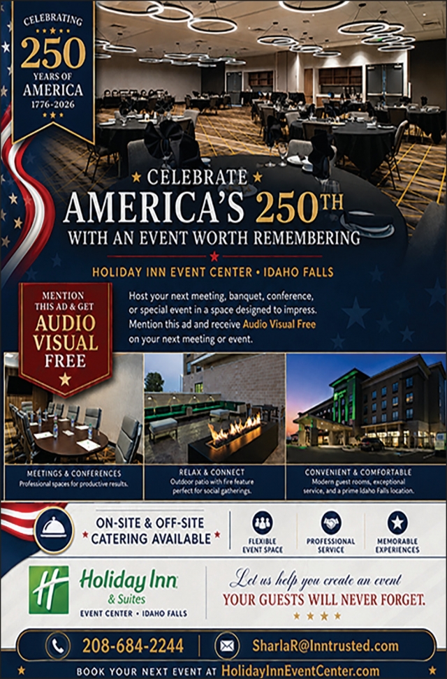 Celebrate America's 250th, Holiday Inn & Suites, Idaho Falls, ID