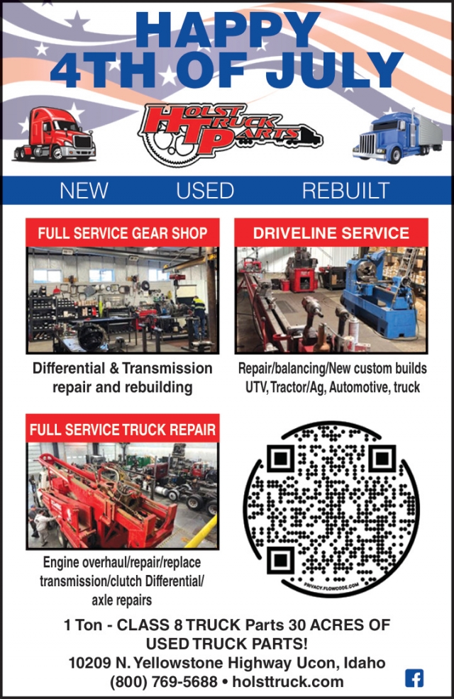 Happy 4th of July, Holst Truck Parts