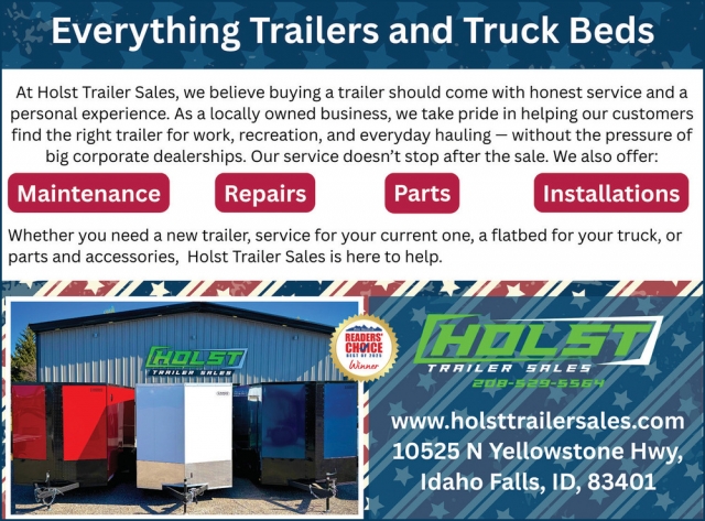 Everything Trailers and Truck Beds, Holst Trailer Sales, Ucon, ID