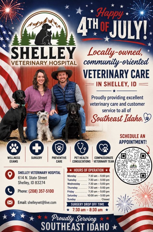Veterinary Care, Shelley Veterinary Hospital, Shelley, ID