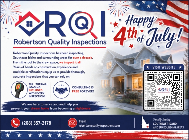 Happy 4th of July!, Robertson Quality Inspection , Idaho Falls, ID