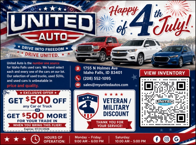 Happy 4th of July!, United Auto