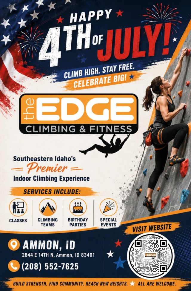 Happy 4th of July!, The Edge Climbing & Fitness