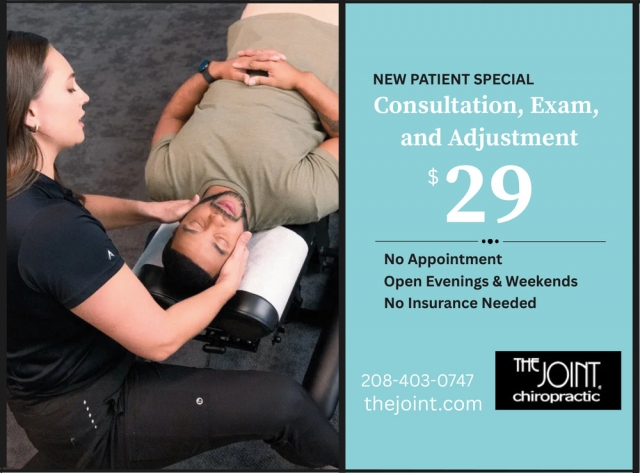 New Patient Special, The Joint Chiropractic, Idaho Falls, ID