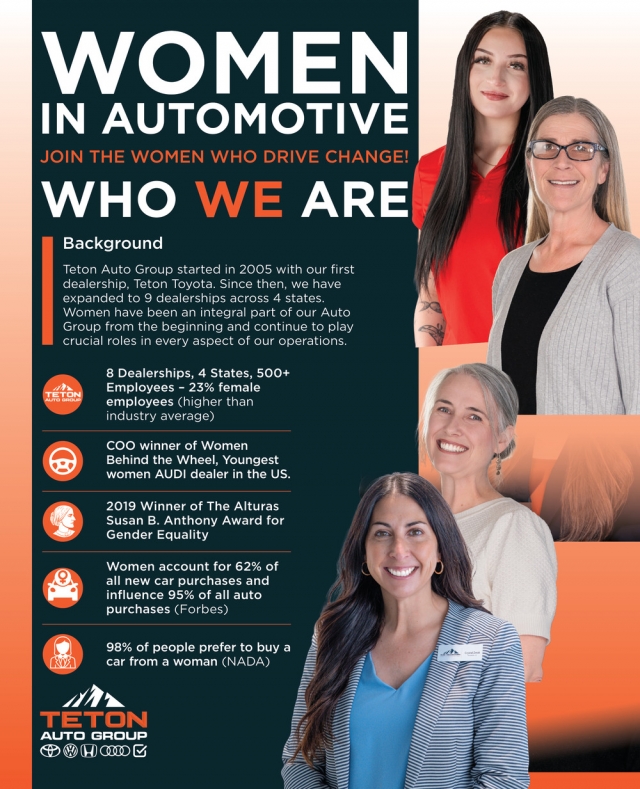 Women In Automotive, Teton Auto Group, Idaho Falls, ID