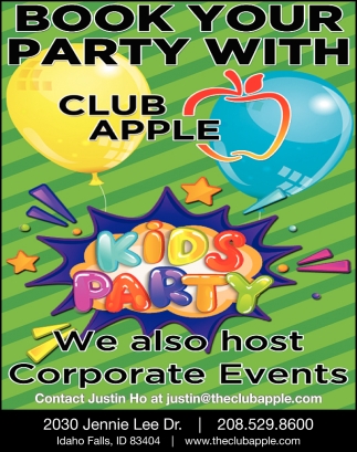 Book Your Party with Club Apple