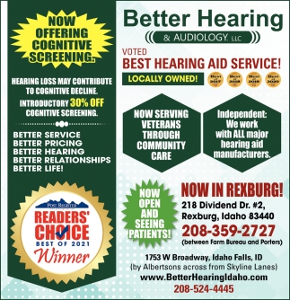 Voted Best Hearing Aid Service!