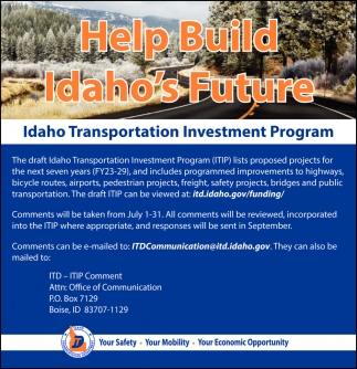 Help Build Idaho's Future