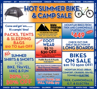 Hot Summer Bike & Camp Sale