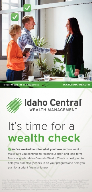 It's Time For A Wealth Check