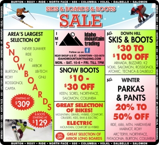 Skis & Boards & Boots Sale