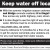 Keep Water Off Local Roadways
