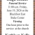 Funeral Services