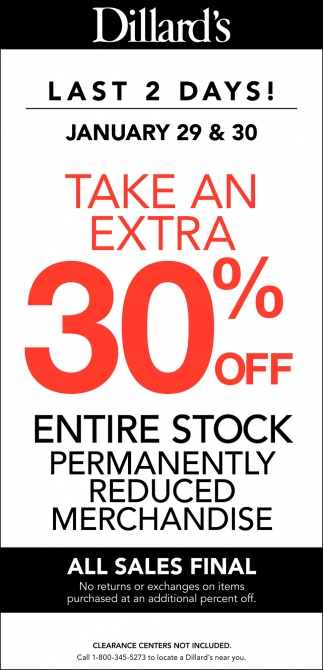 Take an Extra 30% OFF