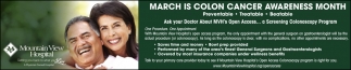 March Is Colon Cancer Awareness Month