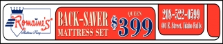 Back-Saver Mattress Set