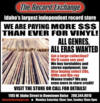 Idaho's Largest Independent Record Store