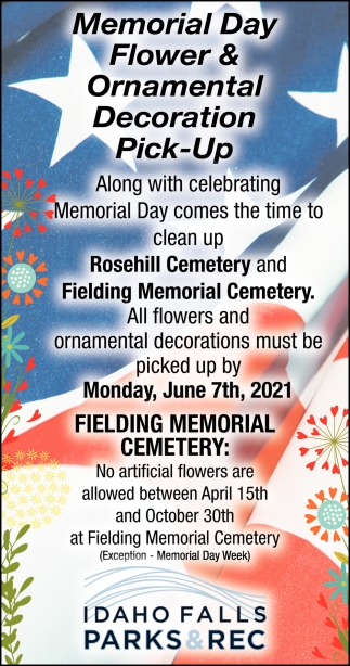 Memorial Day Flower & Ornamental Decoration Pick-Up