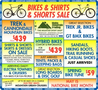 Bikes & Shirts & Shorts Sale