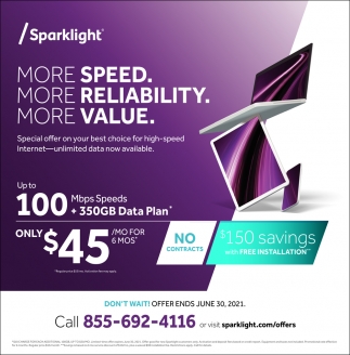 More Speed. More Reliability. More Value