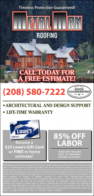 Call Today for a Free Estimate