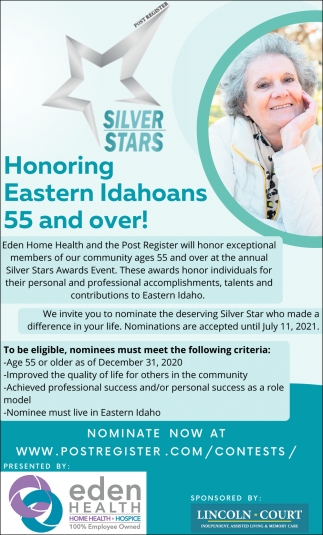 Honoring Eastern Idahoans 55 And Over!